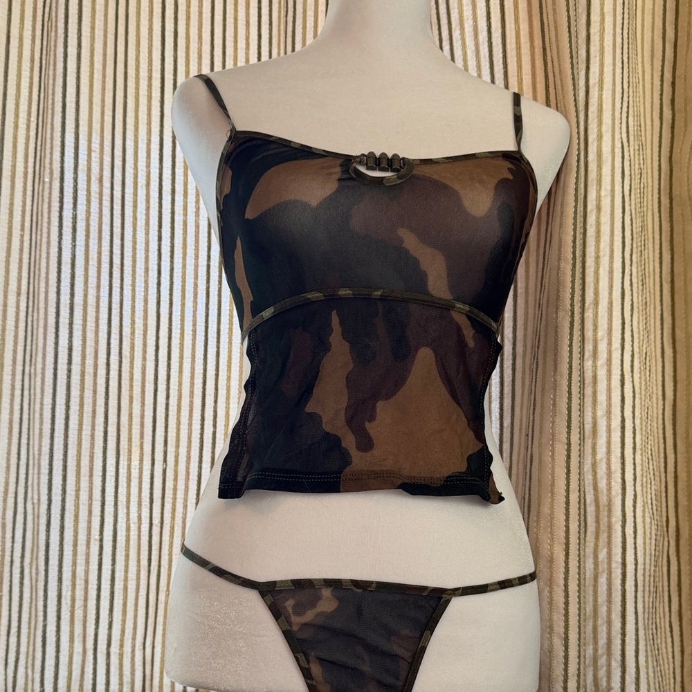 Camo Mesh Intimate Set